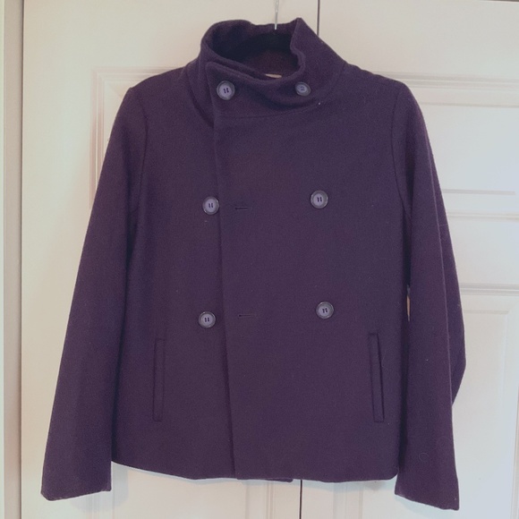 Bitten by Sarah Jessica Parker Jackets & Blazers - Bitten by Sarah Jessica Parker Purple Pea Coat